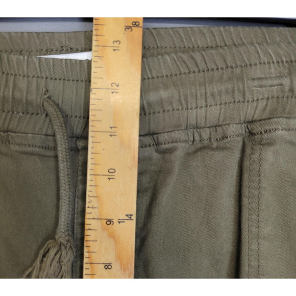 Sandpiper Pants Womens 22W Green Cargo Elastic Waist Drawstring Cotton Utility - Picture 10 of 16